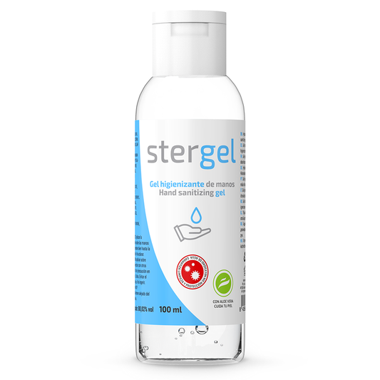 STERGEL - HYDROALKOHOLISK HANDDESINFEKTIONERINGSGEL MED ALOE VERA 100 ML 
