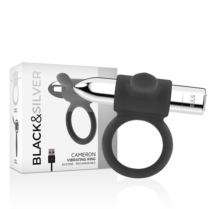 BLACK&SILVER - CAMERON UPPLADDNINGSBAR RING SILVER