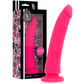 DELTA CLUB - LEKSAKER ROSA DILDO MEDICINSK SILIKON 20 CM -O- 4 CM