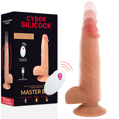 CYBER SILICOCK - REMOTE CONTROL REALISTIC MASTER BEN 23.88 CM -O- 4.3 CM - Kink&Play