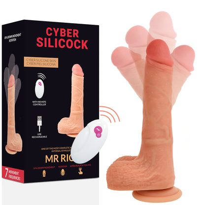 CYBER SILICOCK - REMOTE CONTROL REALISTIC MR RICK 20.9 CM -O- 4 CM - Kink&Play