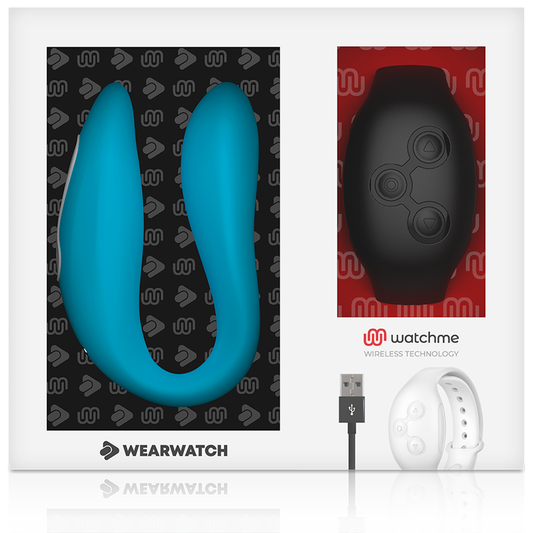 WEARWATCH - WATCHME VIBRATOR MED DUBBEL TEKNIK INDIGO / JET