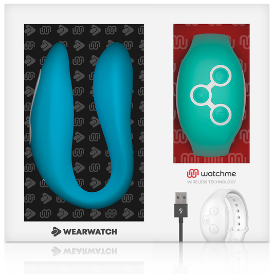 WEARWATCH - DUBBEL TEKNIK WATCHME VIBRATOR INDIGO/HAVSVATTEN