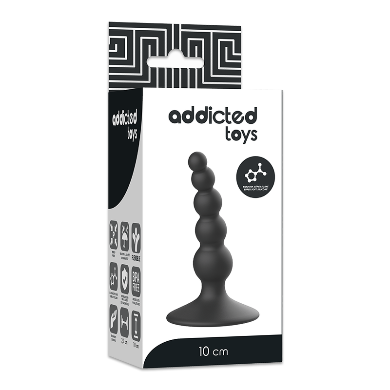 ADDICTED TOYS - ANAL SEXPLUGG 10 CM SVART
