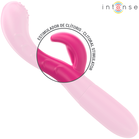 INTENSE - AMARA VIBRATOR WITH STIMULATING TONGUE 10 VIBRATIONS PINK - Kink&Play