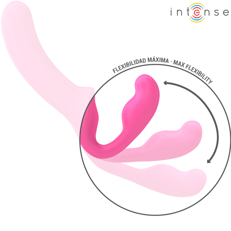INTENSE - AMY DOUBLE VIBRATOR 20 CM PINK REMOTE CONTROL - Kink&Play