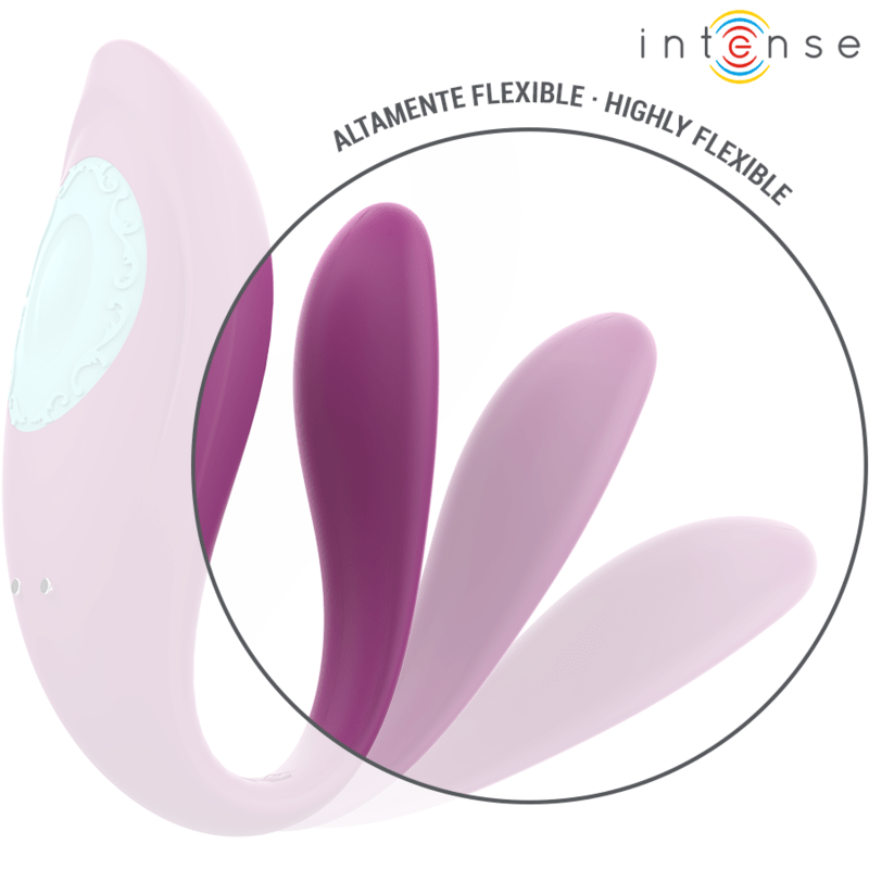 INTENSE - ANNIE U - SHAPED VIBRATOR AND STIMULATOR PURPLE REMOTE CONTROL - Kink&Play
