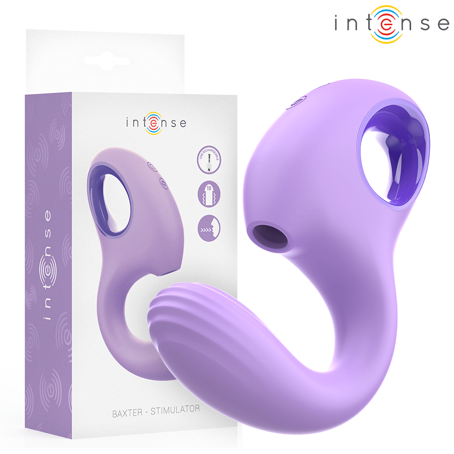INTENSE - BAXTER VIBRATOR & STIMULATOR VIOLET - Kink&Play