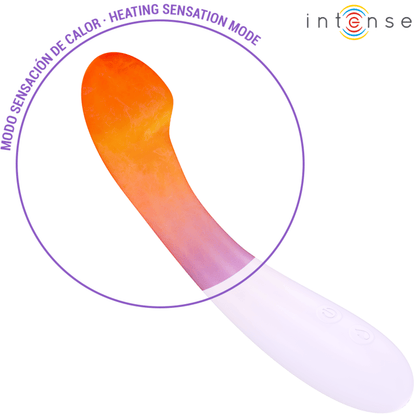 INTENSE - BECKY VIBRATOR 19 CM HEATABLE 7 VIBRATIONS PURPLE - Kink&Play