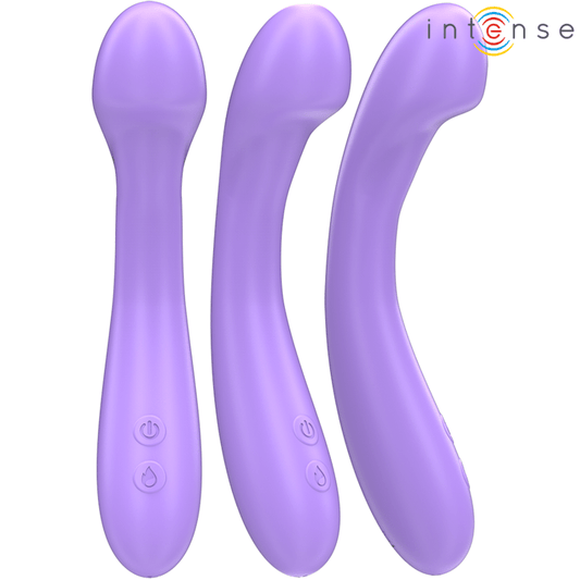 INTENSE - BECKY VIBRATOR 19 CM HEATABLE 7 VIBRATIONS PURPLE - Kink&Play