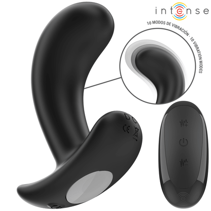 INTENSE - CHANDLER ANAL PLUG 10 VIBRATIONS BLACK REMOTE CONTROL - Kink&Play