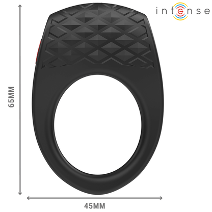 INTENSE - CLOVER VIBRATOR PENIS RING 10 VIBRATIONS BLACK - Kink&Play