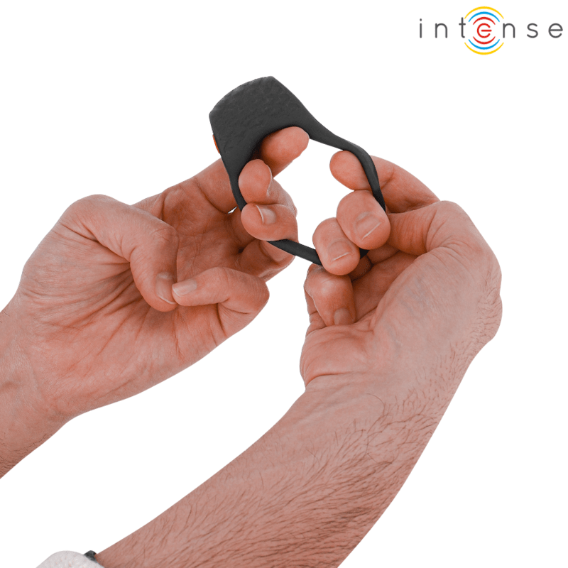 INTENSE - CLOVER VIBRATOR PENIS RING 10 VIBRATIONS BLACK - Kink&Play