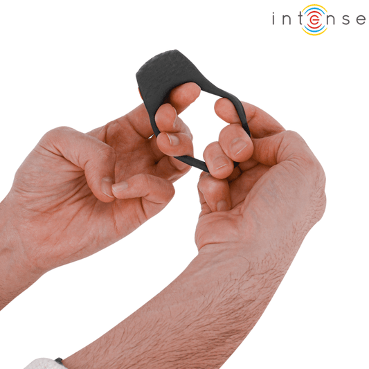 INTENSE - CLOVER VIBRATOR PENIS RING 10 VIBRATIONS BLACK - Kink&Play