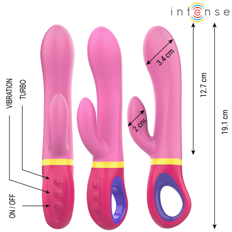 INTENSE - DAPHNE PINK RABBIT VIBRATOR - Kink&Play