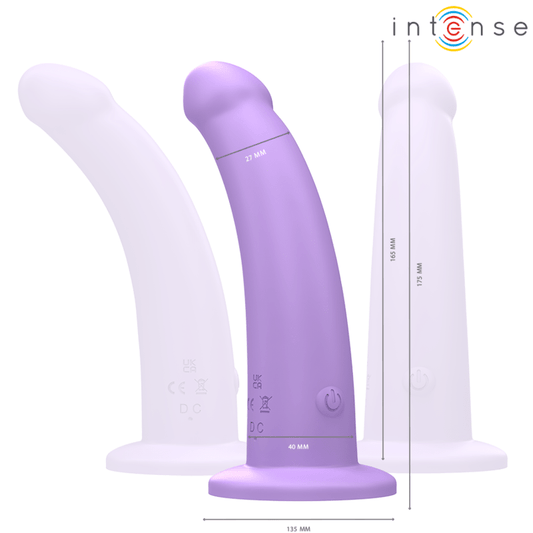 INTENSE - EDDIE VIBRATOR 17.5 CM 10 VIBRATIONS PURPLE REMOTE CONTROL - Kink&Play
