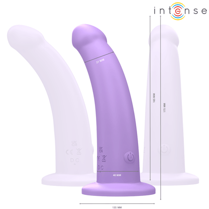 INTENSE - EDDIE VIBRATOR 17.5 CM 10 VIBRATIONS PURPLE REMOTE CONTROL - Kink&Play