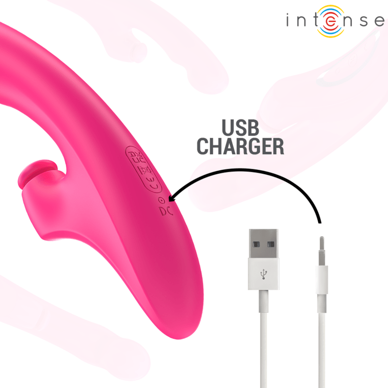 INTENSE - EMI VIBRATOR 13.5 CM MULTIFUNCTION 3 IN 1 10 VIBRATIONS PINK - Kink&Play