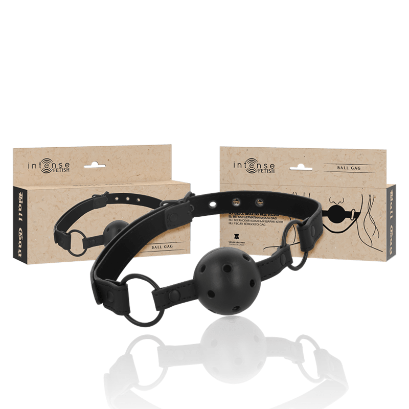 INTENSE - FETISH VEGAN LEATHER BALL GAG - Kink&Play