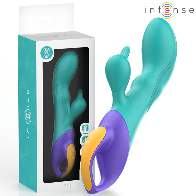 INTENSE - FRED RABBIT VIBRATOR BLUE - Kink&Play