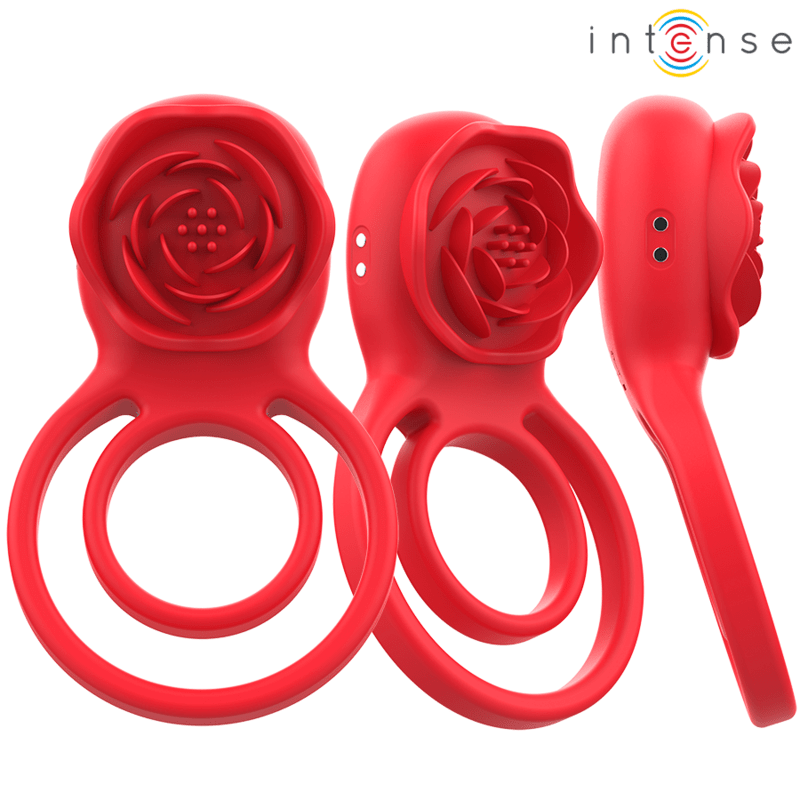 INTENSE - GAIL STIMULATOR ROSE 10 VIBRATIONS RED REMOTE CONTROL - Kink&Play