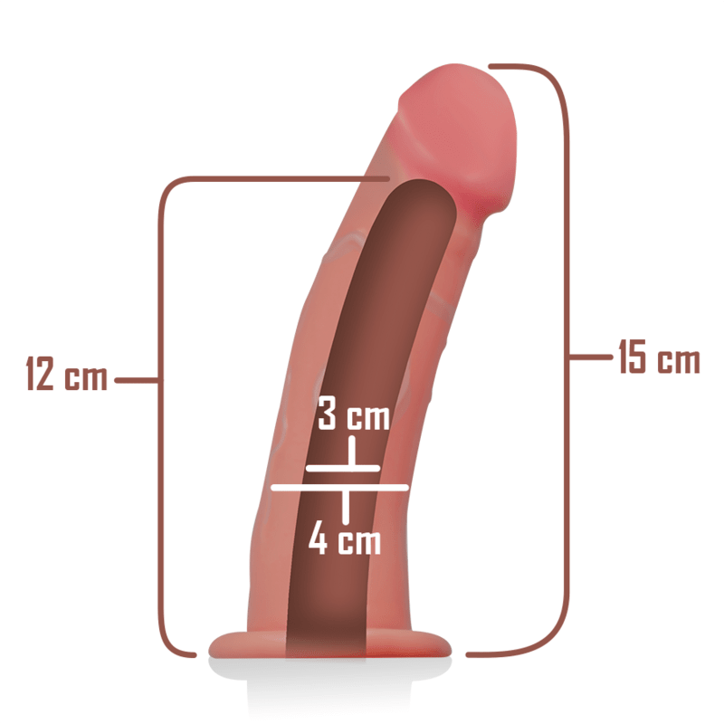 INTENSE - HOLLOW HARNESS WITH DILDO 16 X 3 CM - Kink&Play