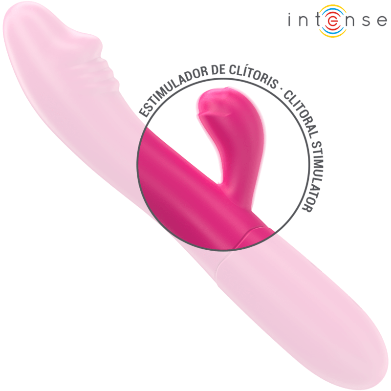 INTENSE - IVY FLEXIBLE VIBRATOR 10 VIBRATIONS WITH STIMULATING TONGUE PINK - Kink&Play
