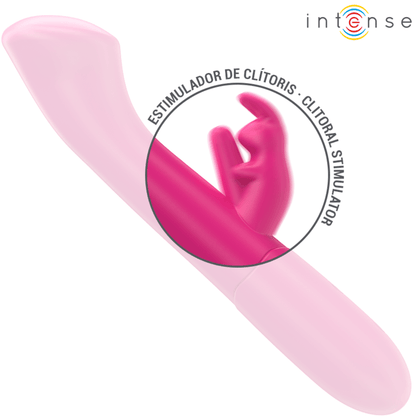 INTENSE - JULIETA RABBIT VIBRATOR 18.6 CM 10 VIBRATIONS PINK - Kink&Play
