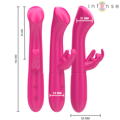 INTENSE - JULIETA RABBIT VIBRATOR 18.6 CM 10 VIBRATIONS PINK - Kink&Play