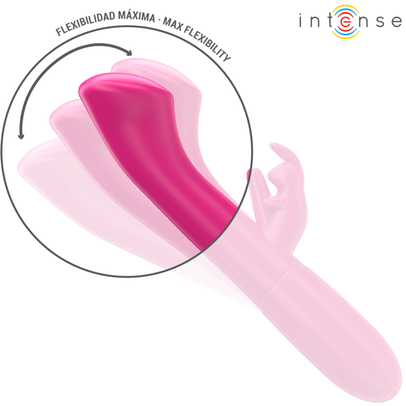 INTENSE - JULIETA RABBIT VIBRATOR 18.6 CM 10 VIBRATIONS PINK - Kink&Play