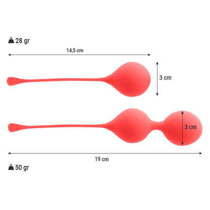 INTENSE - KEGEL BALLS PACK KENDALL RED - Kink&Play