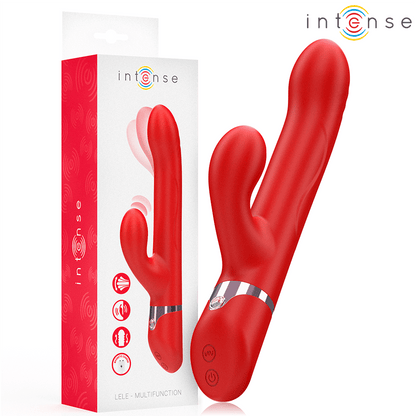 INTENSE - LELE MULTIFUNCTION VIBRATOR ROTATING & OSCILLATION & STIMULATION RED - Kink&Play