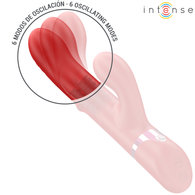 INTENSE - LELE MULTIFUNCTION VIBRATOR ROTATING & OSCILLATION & STIMULATION RED - Kink&Play