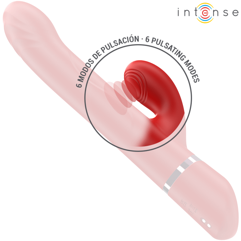 INTENSE - LELE MULTIFUNCTION VIBRATOR ROTATING & OSCILLATION & STIMULATION RED - Kink&Play