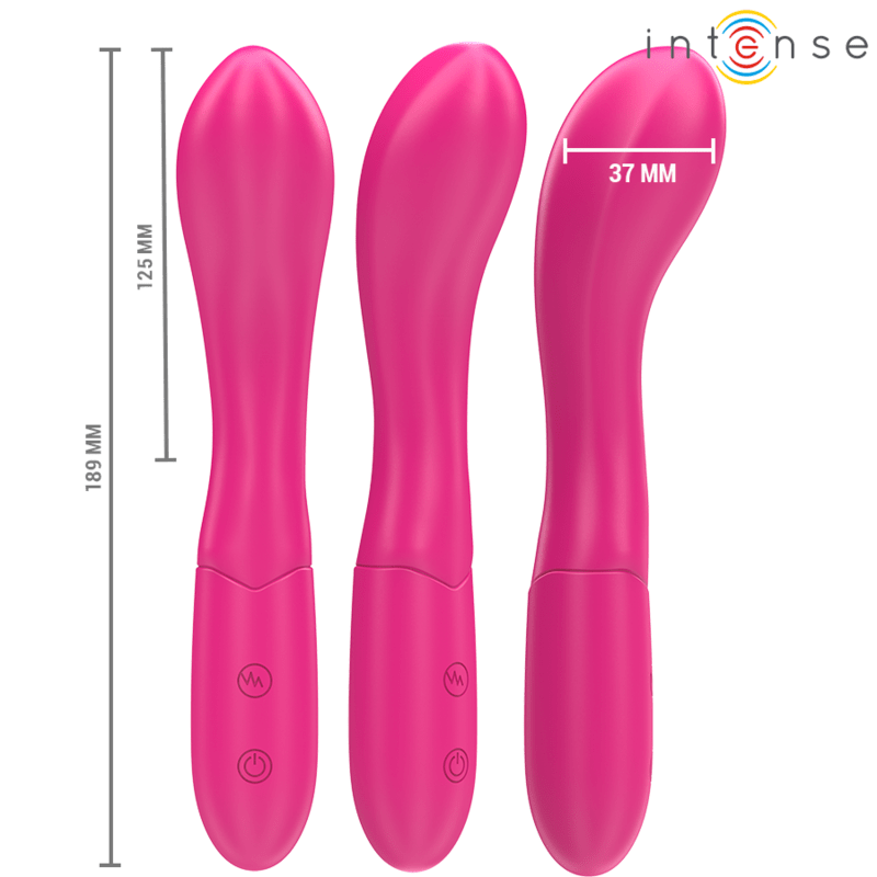 INTENSE - LISETTE VIBRATOR 19 CM FLEXIBLE 10 VIBRATIONS PINK - Kink&Play