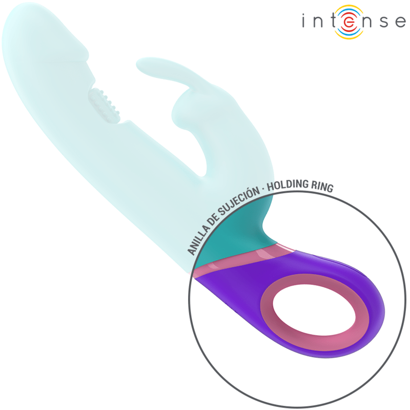 INTENSE - MONICA RABBIT VIBRATOR WITH ROTATING G - SPOT STIMULATOR BLUE - Kink&Play