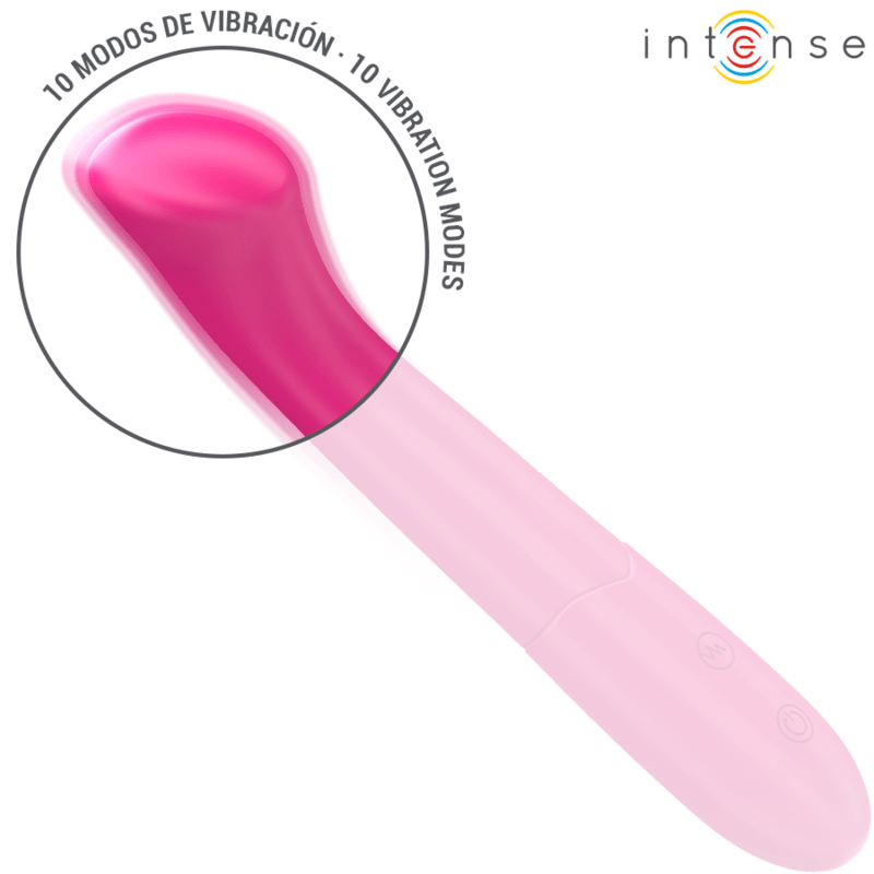 INTENSE - PATY VIBRATOR 19 CM FLEXIBLE 10 VIBRATIONS MODEL 2 PINK - Kink&Play