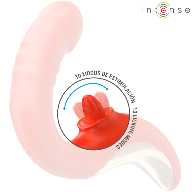 INTENSE - PAULINA VIBRATOR AND STIMULATOR IN U SHAPE RED - Kink&Play