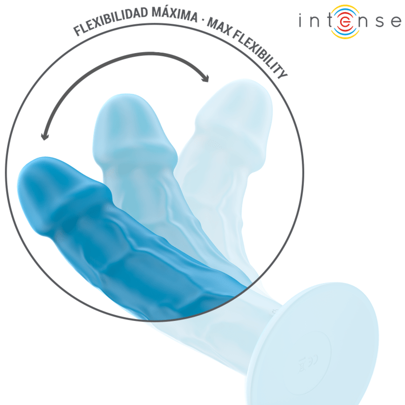 INTENSE - PHOEBE REALISTIC VIBRATOR 10 VIBRATIONS BLUE REMOTE CONTROL - Kink&Play