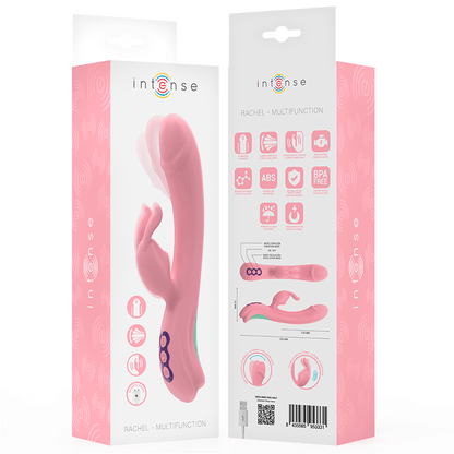 INTENSE - RACHEL RABBIT VIBRATOR 5 VIBRATIONS PINK - Kink&Play
