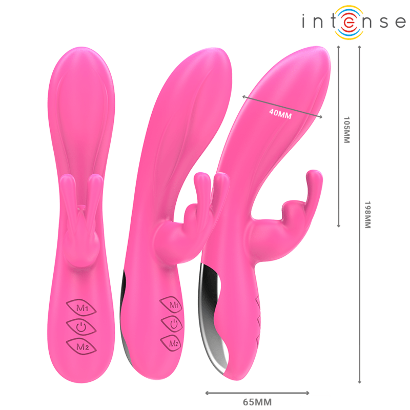 INTENSE - RANDALL RABBIT VIBRATOR 10 VIBRATIONS PINK - Kink&Play