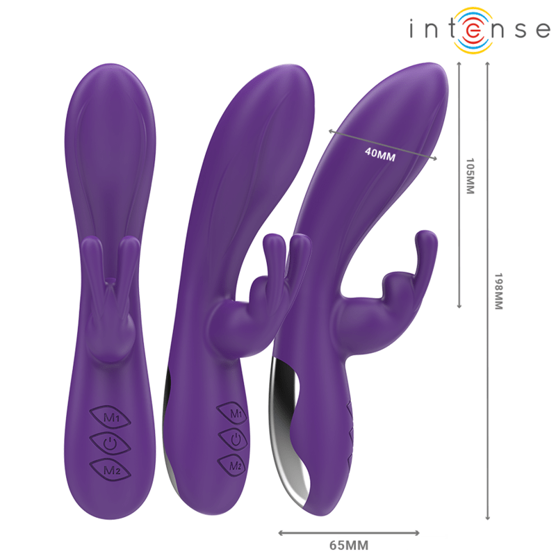 INTENSE - RANDALL RABBIT VIBRATOR 10 VIBRATIONS PURPLE - Kink&Play