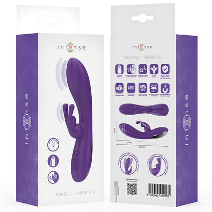 INTENSE - RANDALL RABBIT VIBRATOR 10 VIBRATIONS PURPLE - Kink&Play
