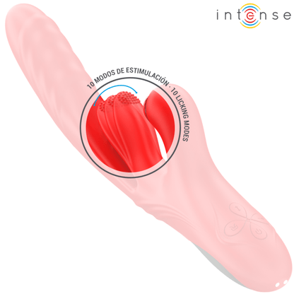INTENSE - ROSALIA MULTIFUNCTION VIBRATOR 3 IN 1 RED - Kink&Play