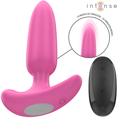 INTENSE - ROSS ANAL PLUG 10 VIBRATIONS PINK REMOTE CONTROL - Kink&Play
