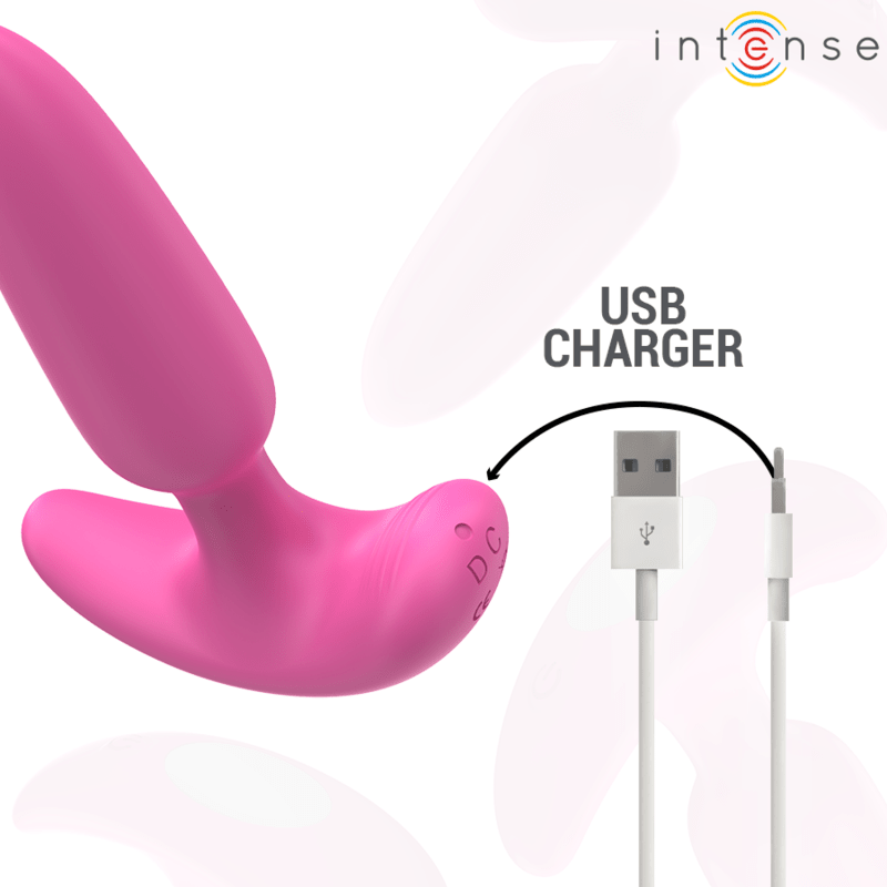 INTENSE - ROSS ANAL PLUG 10 VIBRATIONS PINK REMOTE CONTROL - Kink&Play