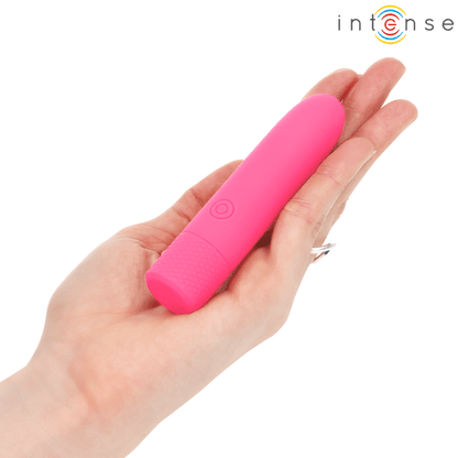 INTENSE - SYMONE USB RECHARGEABLE VIBRATING BULLET 8 VIBRATIONS PINK 10 X 2.2 CM - Kink&Play
