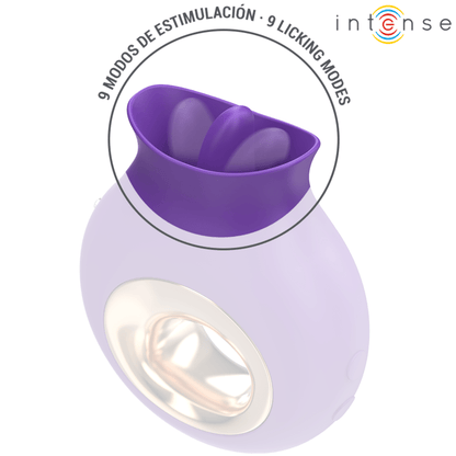 INTENSE - TULI CLITORIS STIMULATOR 9 VIBRATIONS & 9 OSCILLATIONS PURPLE - Kink&Play