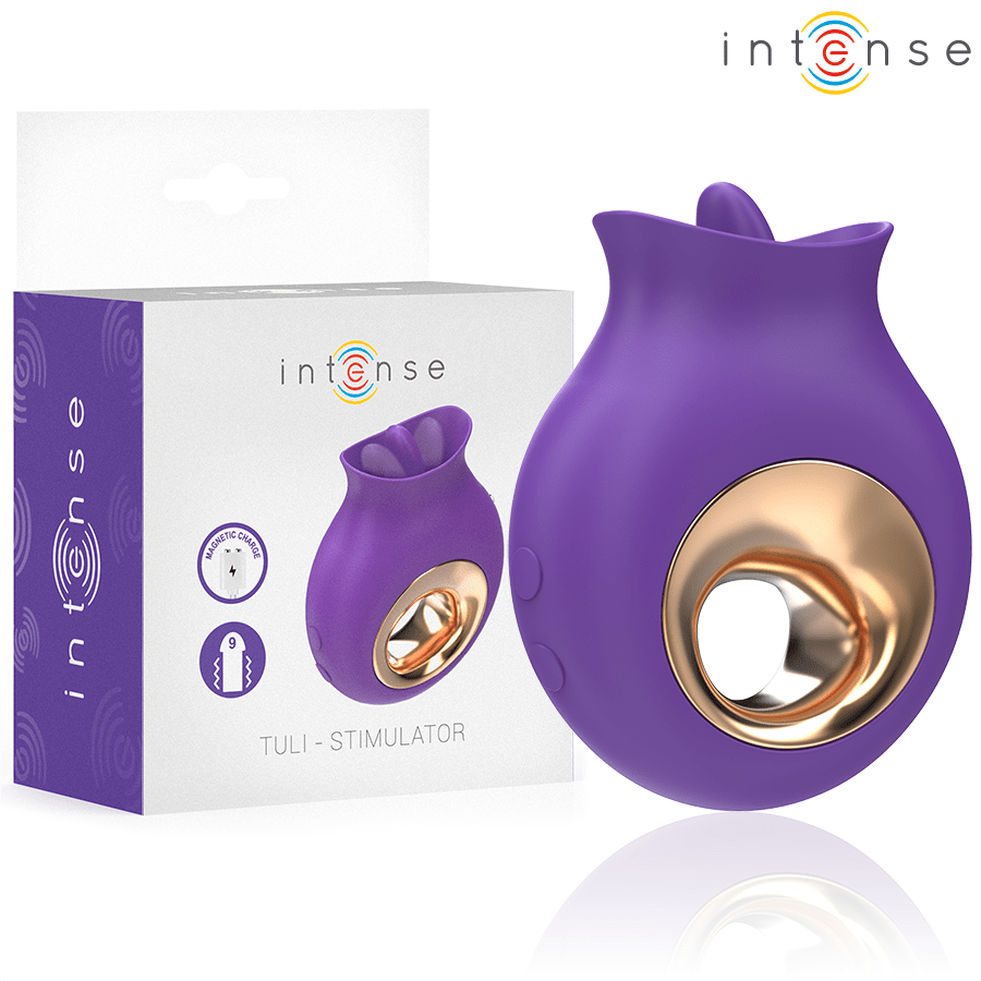 INTENSE - TULI CLITORIS STIMULATOR 9 VIBRATIONS & 9 OSCILLATIONS PURPLE - Kink&Play