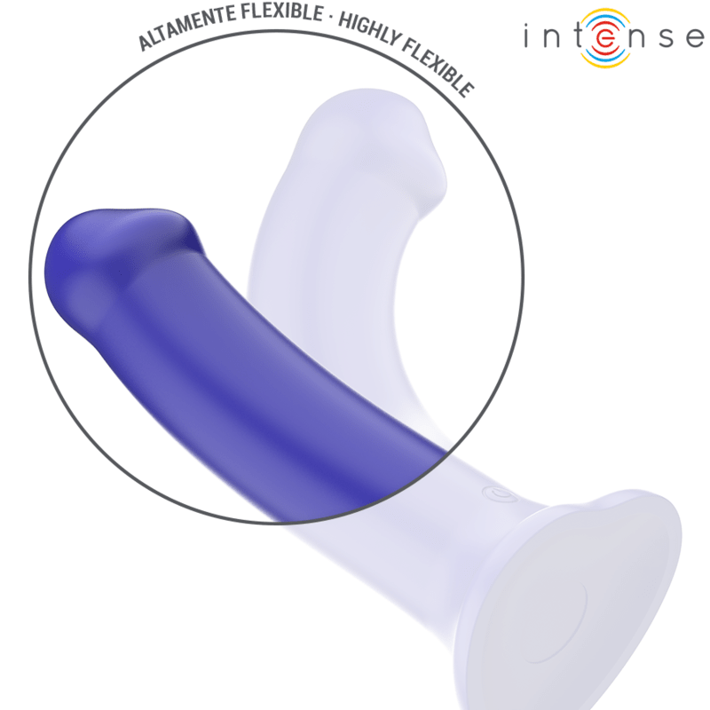 INTENSE - VICTORIA VIBRATOR WITH SUCTION CUP 10 VIBRATIONS DARK BLUE REMOTE CONTROL - Kink&Play